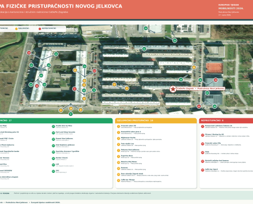 Mapa pristupačnosti Novog Jelkovca